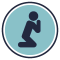 Religious Education - image of a person kneeling